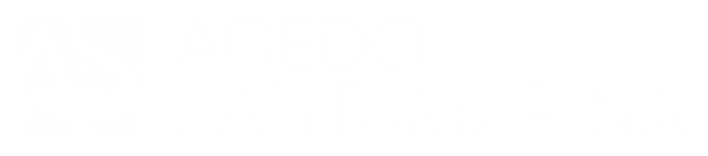 Logo Acedo Santamarina Blanco